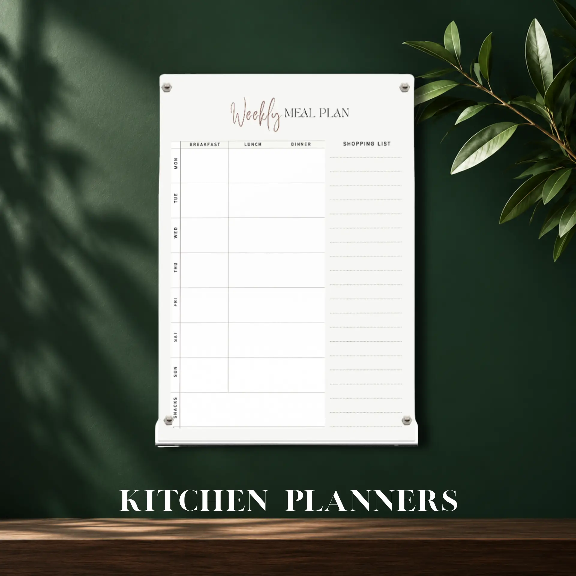 Kitchen Planners collection featuring a weekly meal planner